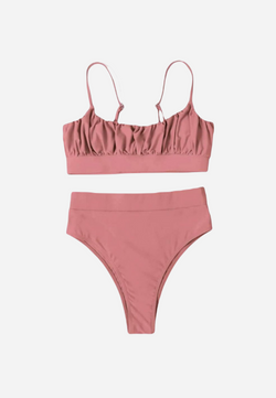 Malapascua in Old Rose Two-piece swimsuit