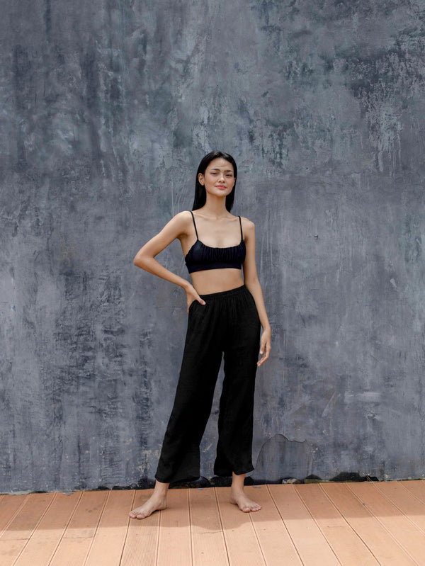 San Vicente cover up Trousers in Black