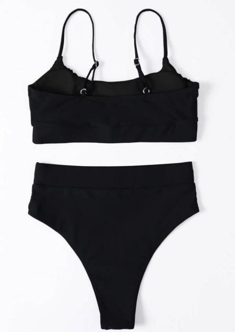 Malapascua in Black Two-piece swimsuit